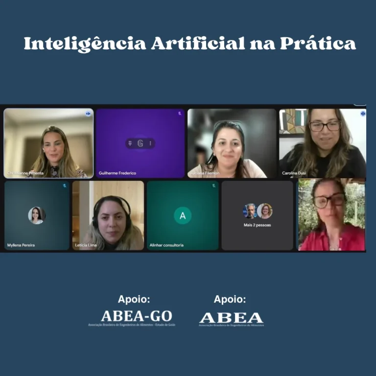 Captura de chamada do curso on-line de Inteligência Artificial da ABEA-GO